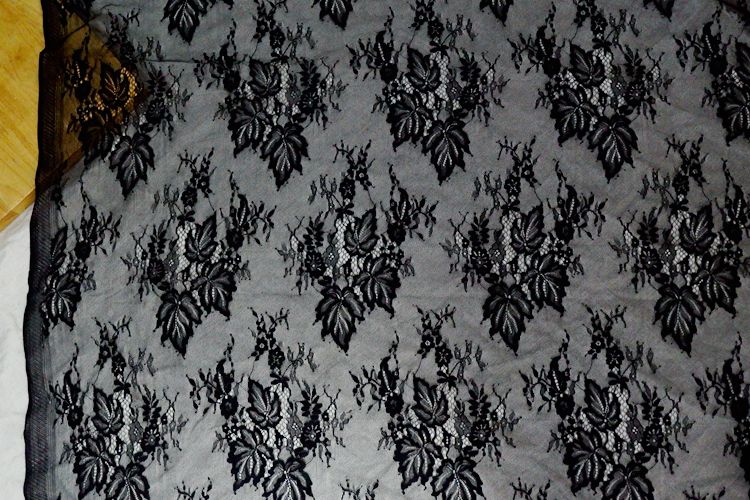 Leaf Chantilly Lace Width 150 cm CHL0054-Lace Fabric Shop