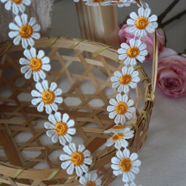 Color Floral Lace Trim Width 2.5 cm CL0028-Lace Fabric Shop