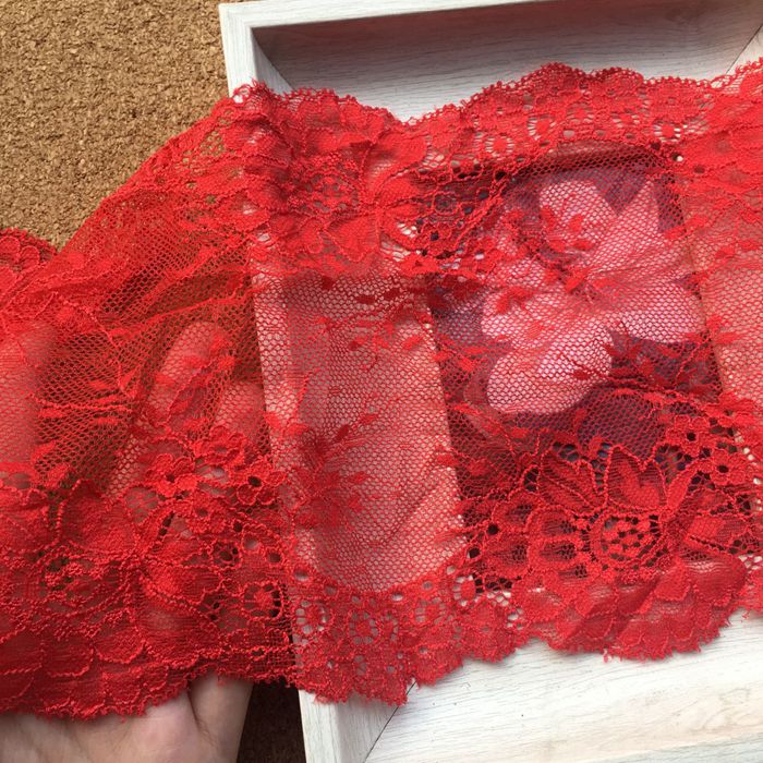 Stretch Color Lace Trims Width 18 cm CL0039-Lace Fabric Shop