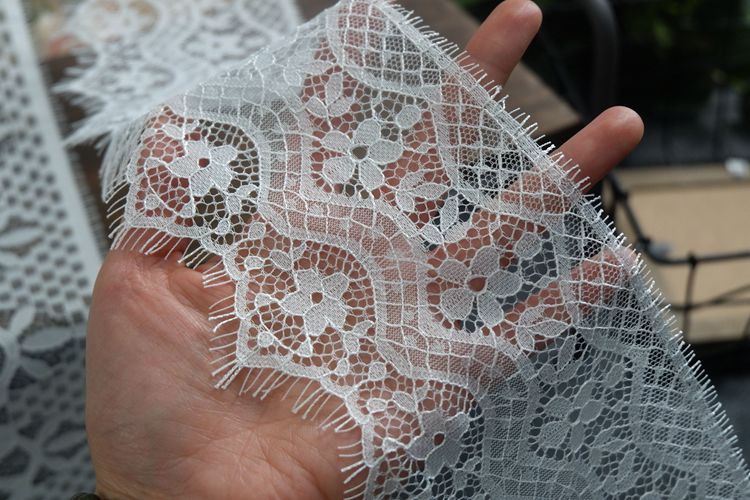Chantilly Lace Trimming Width 10-12 cm LT0217-Lace Fabric Shop
