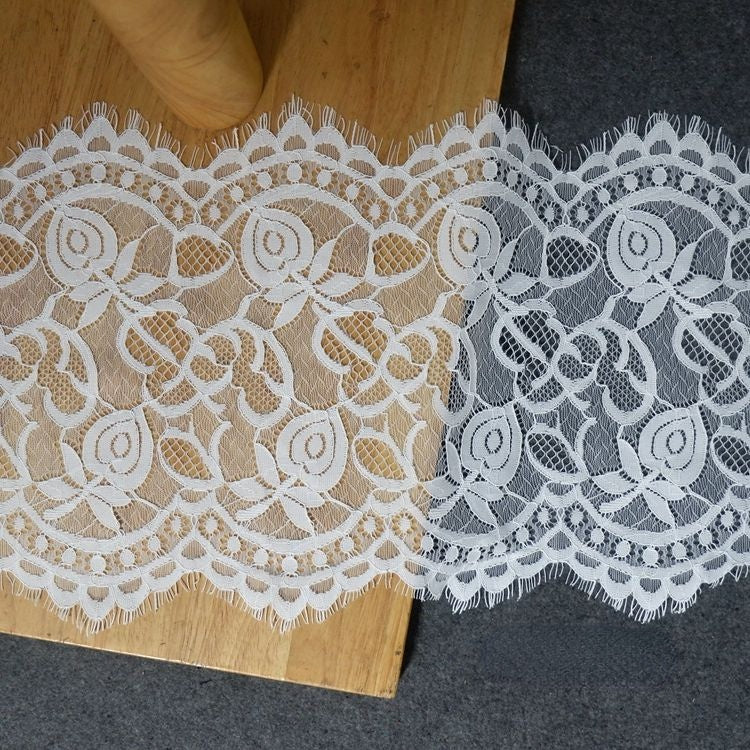 Hem Lace Trim Material Width 19-27 cm LT0240-Lace Fabric Shop