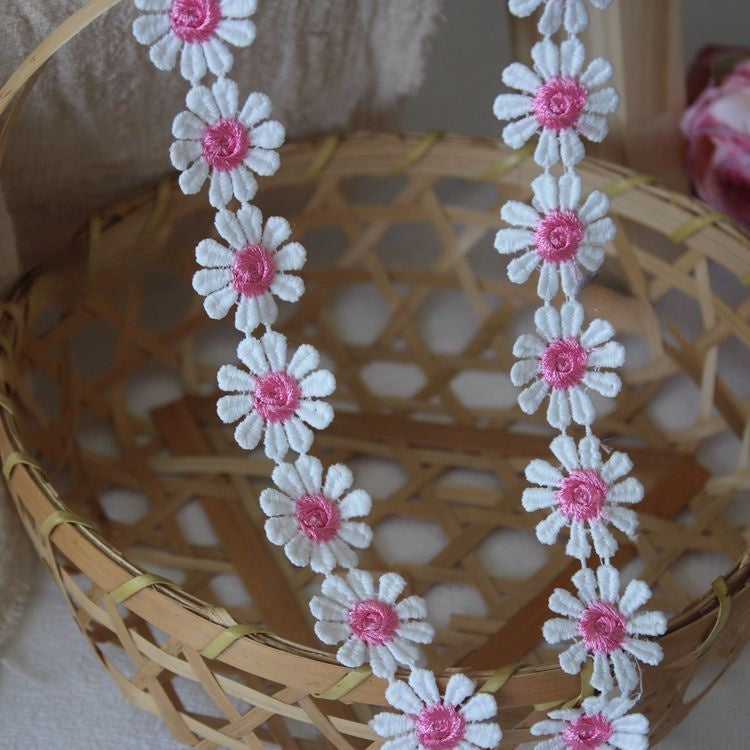 Color Floral Lace Trim Width 2.5 cm CL0028-Lace Fabric Shop