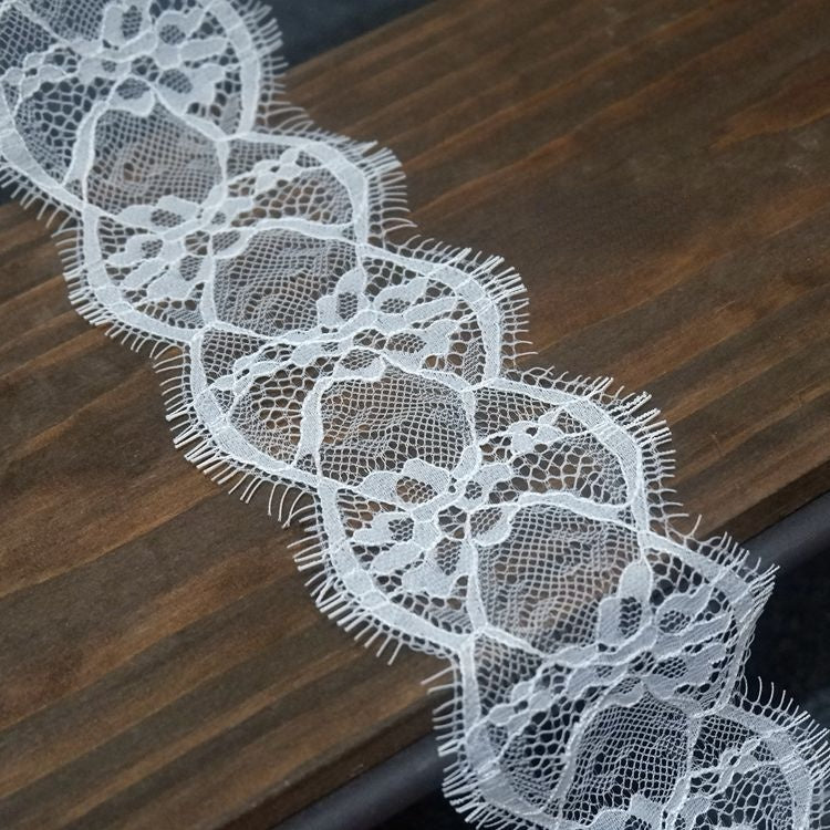 Eyelash Lace Trim Width 4-8 cm LT0009-Lace Fabric Shop