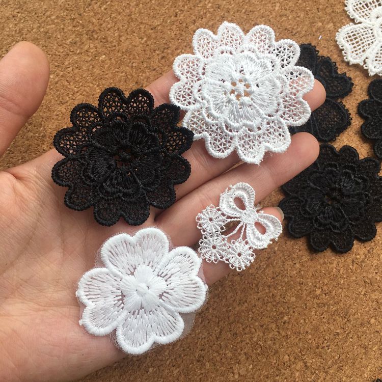 Embroidery 3D Lace Single Floral EA0028-Lace Fabric Shop