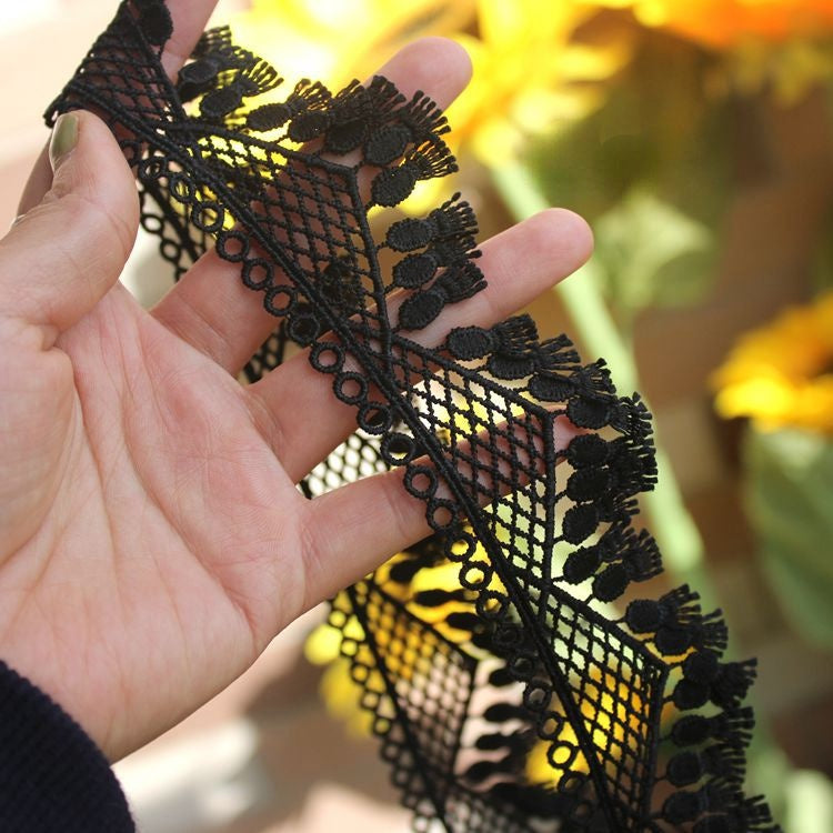 Tassel Hollow Star Lace Trim Width 4 cm LT0340-Lace Fabric Shop