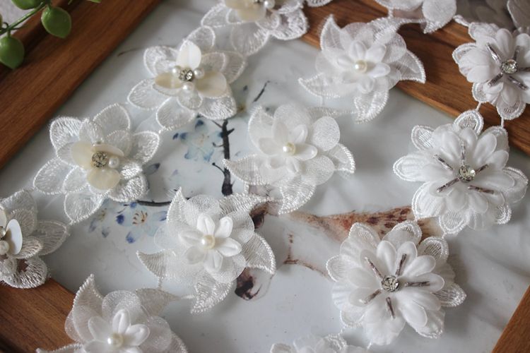 Beaded Embroidery Trim Sewing Material BT0070-Lace Fabric Shop