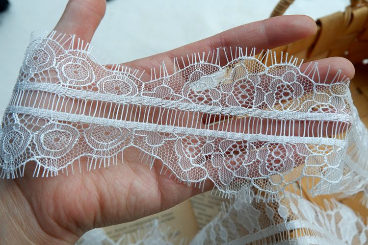 Eyelash Lace Trim Fabric Width 7 cm LT0200-Lace Fabric Shop