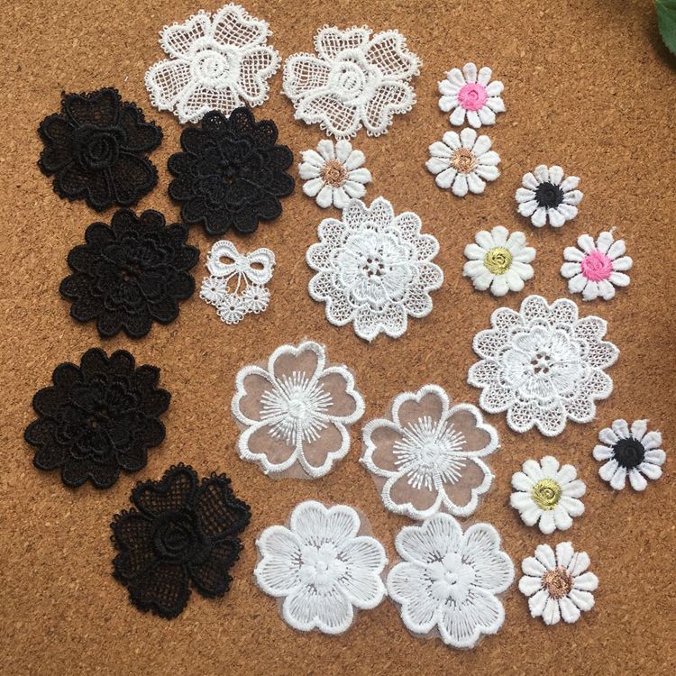 Embroidery 3D Lace Single Floral EA0028-Lace Fabric Shop