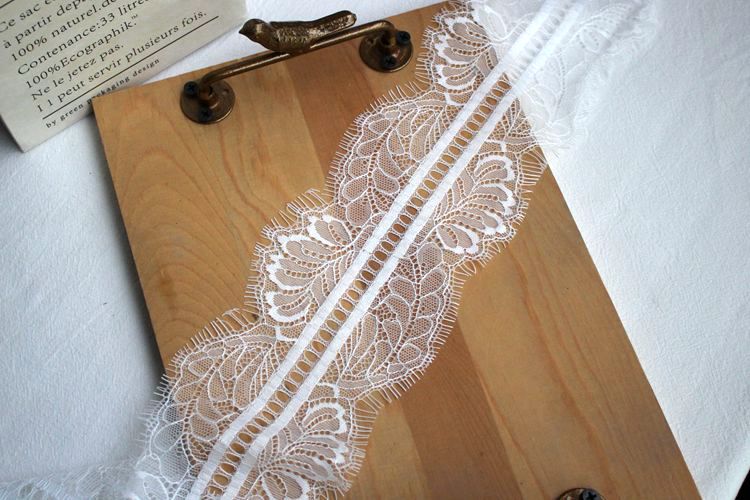 Eyelash Color Lace Trim Width 10 cm CL0037-Lace Fabric Shop