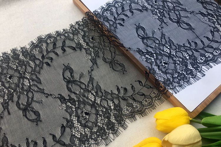 Chantilly Lace Trim Width 18-24 cm LT0036-Lace Fabric Shop