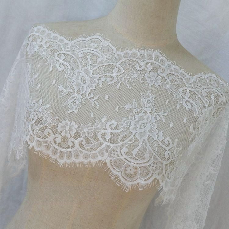 Hem Lace Trim Material Width 19-27 cm LT0240-Lace Fabric Shop