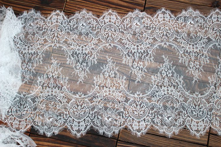 Chantilly Color Lace Width 43-45 cm CL0016-Lace Fabric Shop