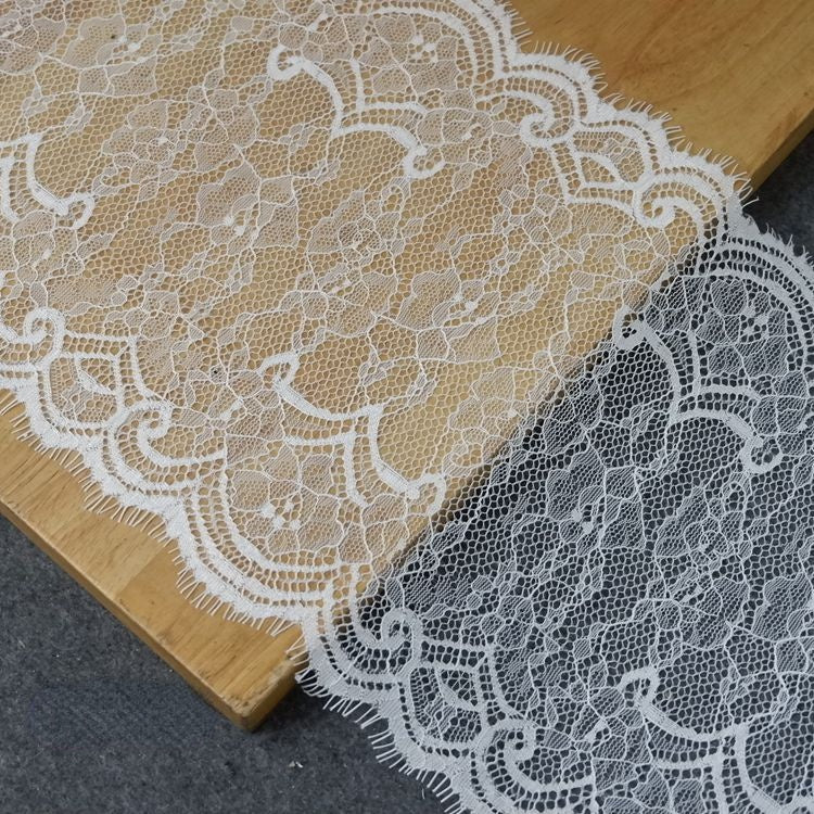 Chantilly Lace Trim Width 18-28 cm LT0050-Lace Fabric Shop