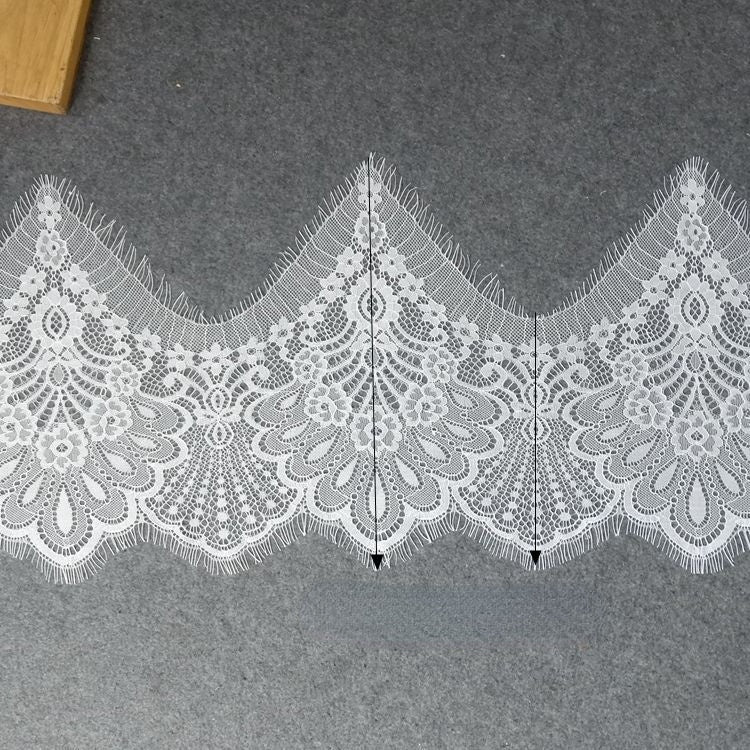 Irregular Lace Trimming Width 21-34 cm LT0238-Lace Fabric Shop