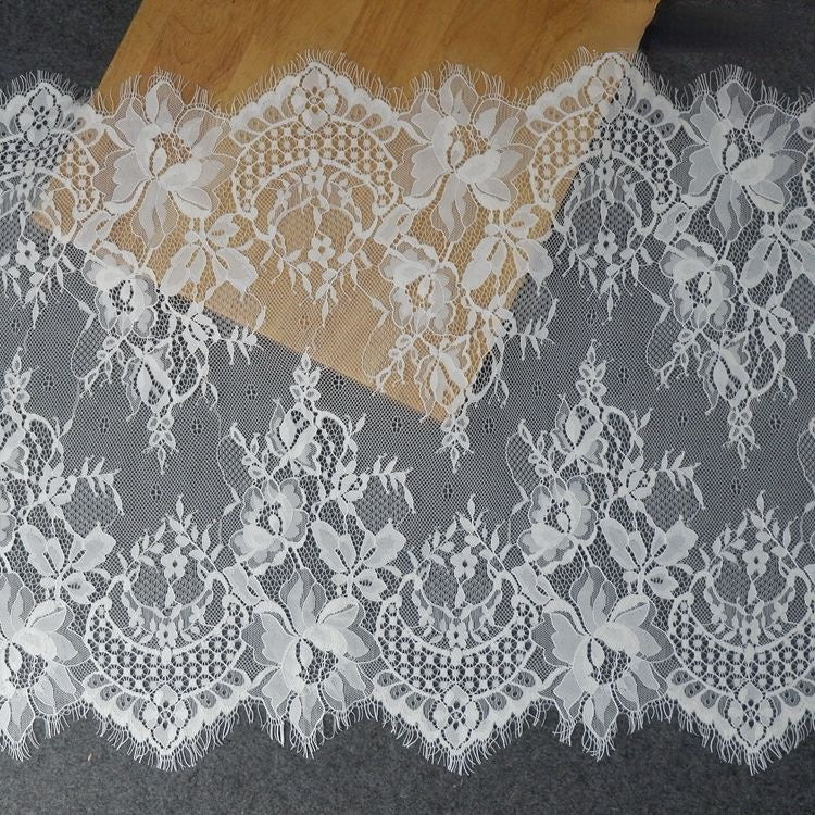 Chantilly Lace Trim Width 37-45cm LT0018-Lace Fabric Shop