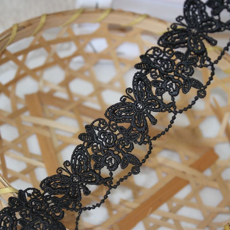 Butterfly Rose Love Lace Trim Width 2-5 cm LT0362-Lace Fabric Shop
