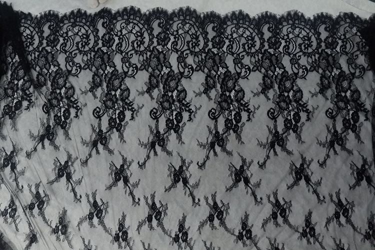 Thick Chantilly Lace Material Width 150 cm CHL0092-Lace Fabric Shop