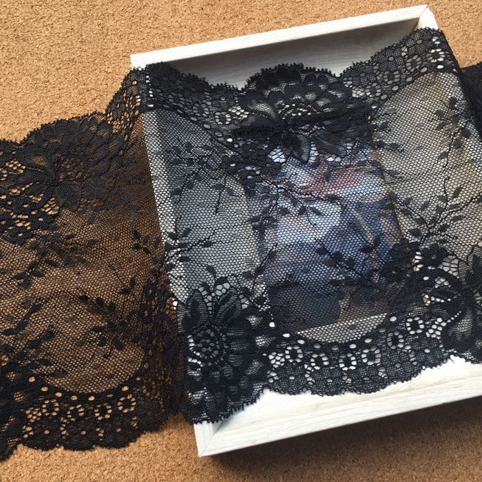 Stretch Color Lace Trims Width 18 cm CL0039-Lace Fabric Shop