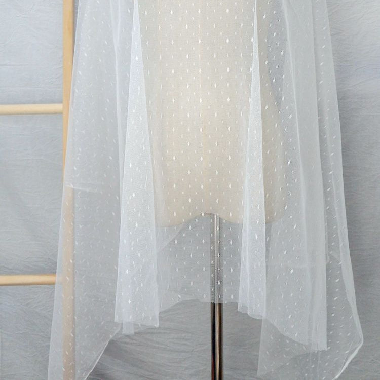 Wedding Tulle Mesh Fabrics Width 150cm TF0087-Lace Fabric Shop