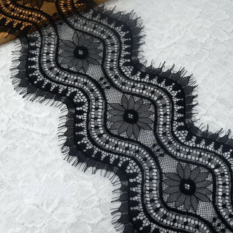 Chantilly Lace Trim Fabrics Width 13-18 cm LT0276-Lace Fabric Shop