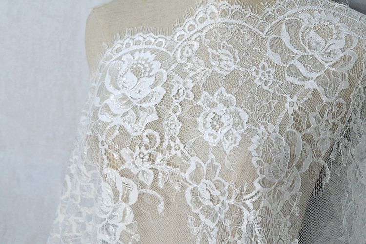 Chantilly Lace Width 70-150 cm CHL0010-Lace Fabric Shop