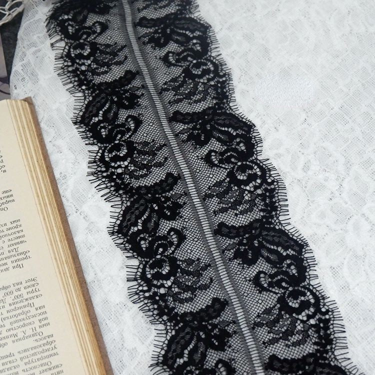 Chantilly Lace Trim Width 4-14 cm LT0060-Lace Fabric Shop