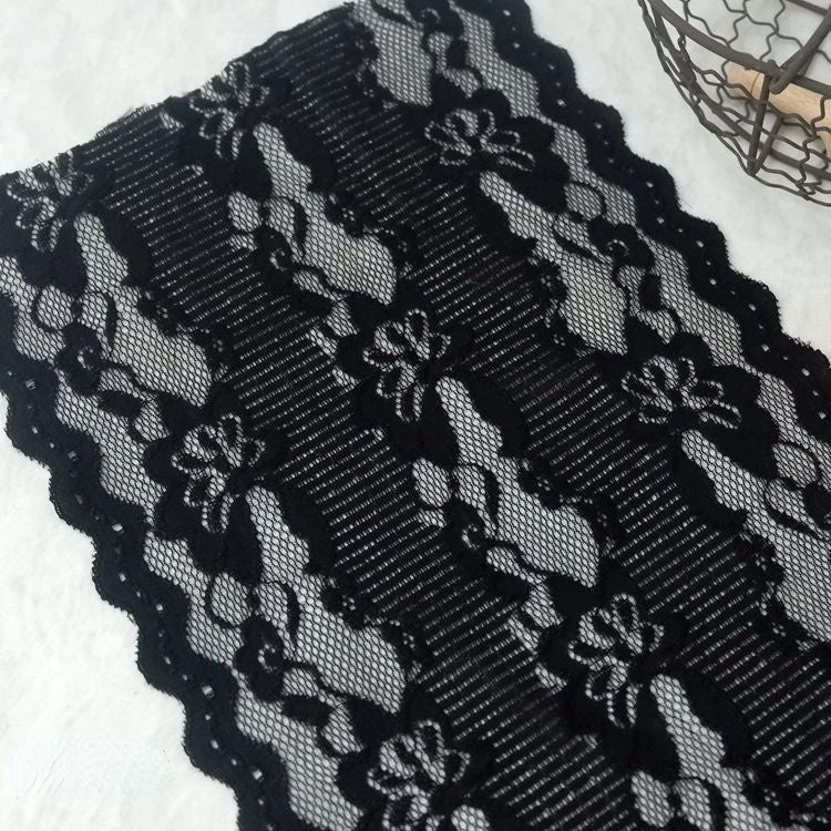 Dress Stretch Lace Trim Material 16-23 cm LT0261-Lace Fabric Shop