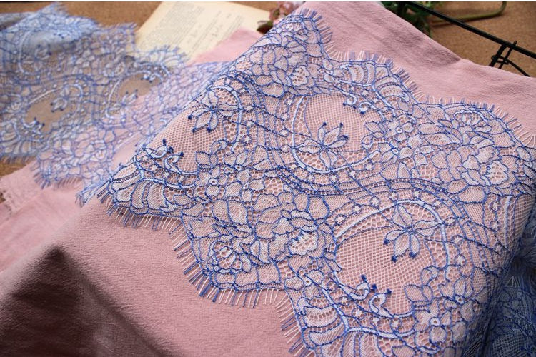 Double Color Lace Trim Width 23 cm CL0043-Lace Fabric Shop