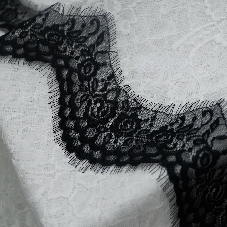 Lace Trim Fabrics Width 8-9 cm LT0086-Lace Fabric Shop