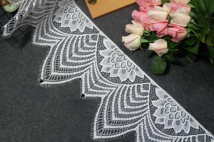 Guipure Lace Trim Width 26 cm LT0047-Lace Fabric Shop