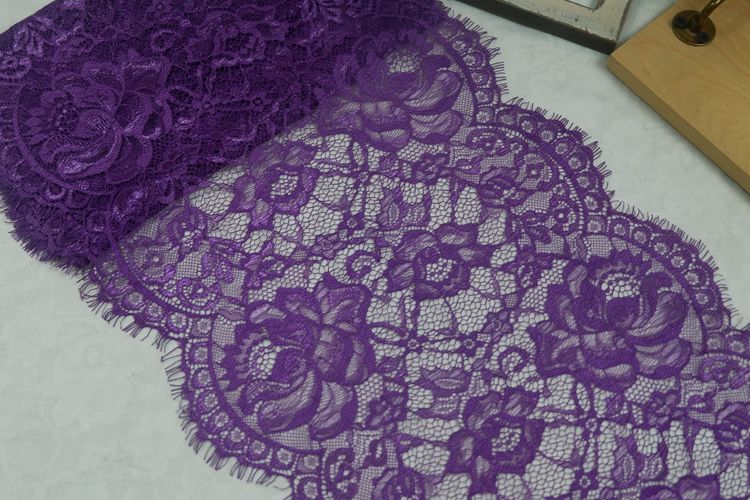 Shiny Lace Trim Fabric Width 30-32 cm CL0070-Lace Fabric Shop