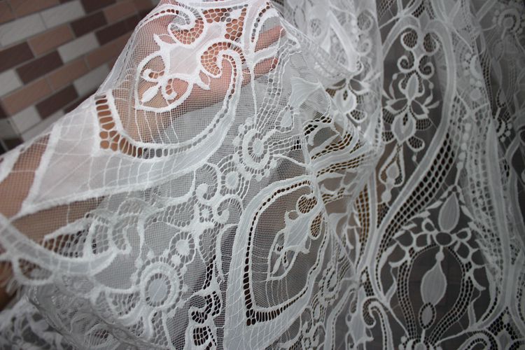 3D Chantilly Lace Textile Width 150 cm CHL0120-Lace Fabric Shop