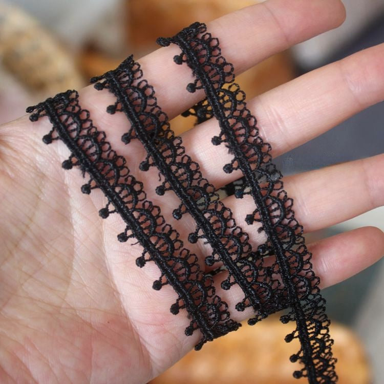 Hollow Neckline Lace Trim Width 1 cm LT0356-Lace Fabric Shop