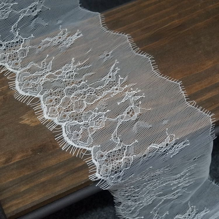 Chantilly Lace Trim Width 10-16 cm LT0082-Lace Fabric Shop