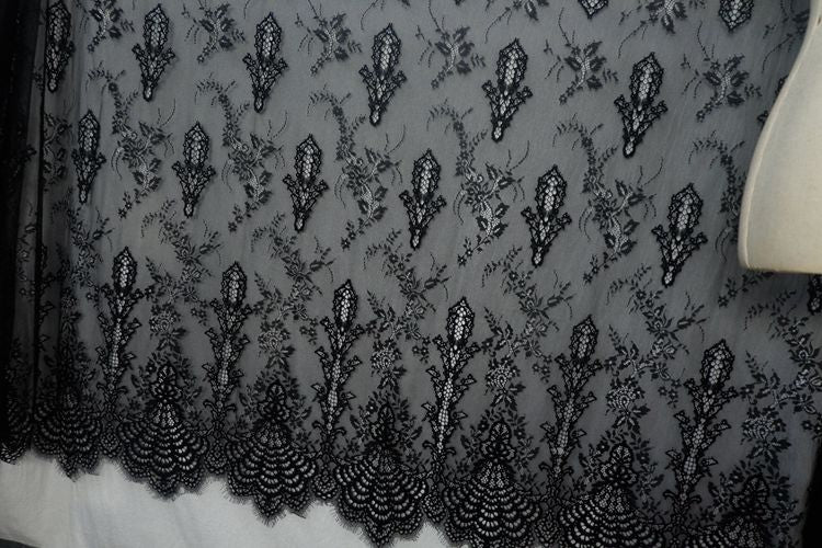 3D Chantilly Lace Width 150 cm CHL0037-Lace Fabric Shop