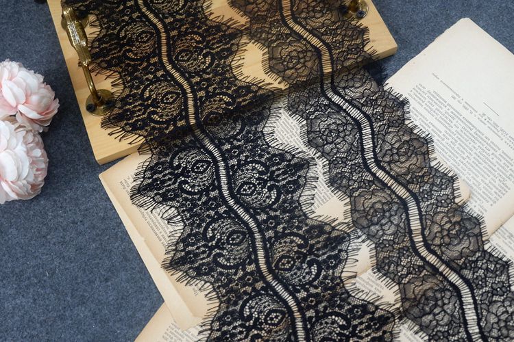 Lace Trim Top Vest Fabric Width 11-17 cm LT0277-Lace Fabric Shop