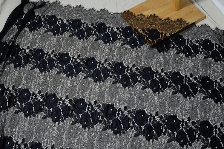 3D French Guipure Lace Width 150 cm GL0056-Lace Fabric Shop