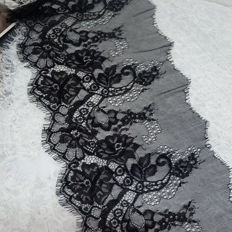 Chantilly Lace Trim Width 10-27 cm LT0016-Lace Fabric Shop