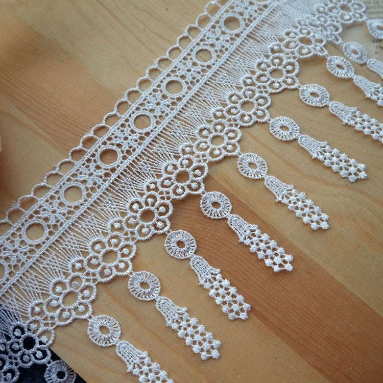 Tassel Sewing Lace Trim Material Fabric LT0252-Lace Fabric Shop