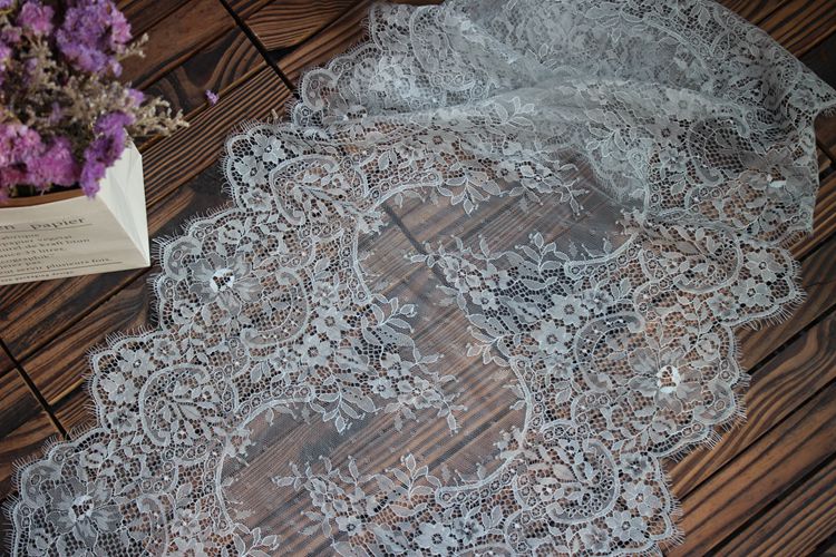 Chantilly Color Lace Width 43-45 cm CL0016-Lace Fabric Shop
