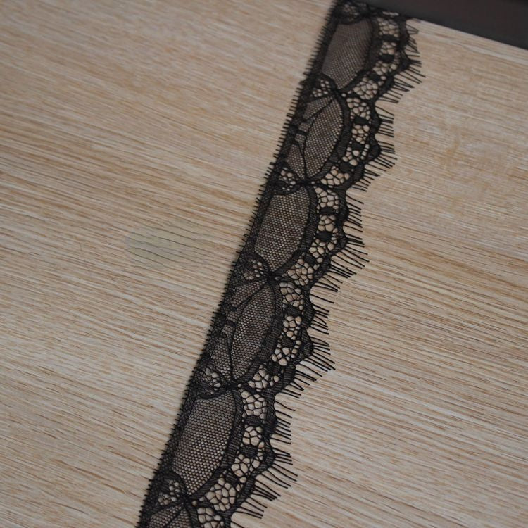 Eyelash Chantilly Lace Trims Width 3-9 cm LT0327-Lace Fabric Shop