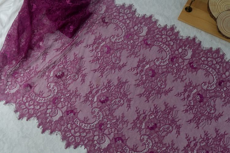 Thin Chantilly Color Lace Width 65 cm CL0015-Lace Fabric Shop