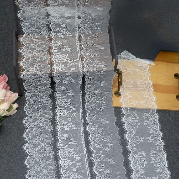 Chantilly Lace Trim Width 10-16 cm LT0082-Lace Fabric Shop