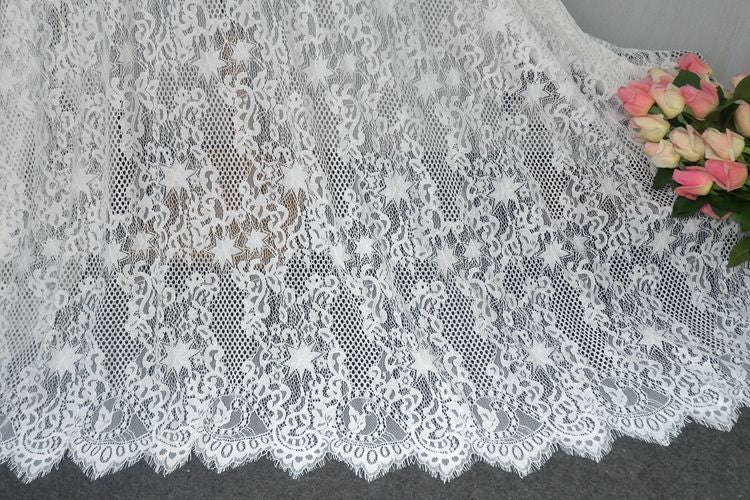 Guipure Lace Skirt Fabric Width 150 cm GL0081-Lace Fabric Shop