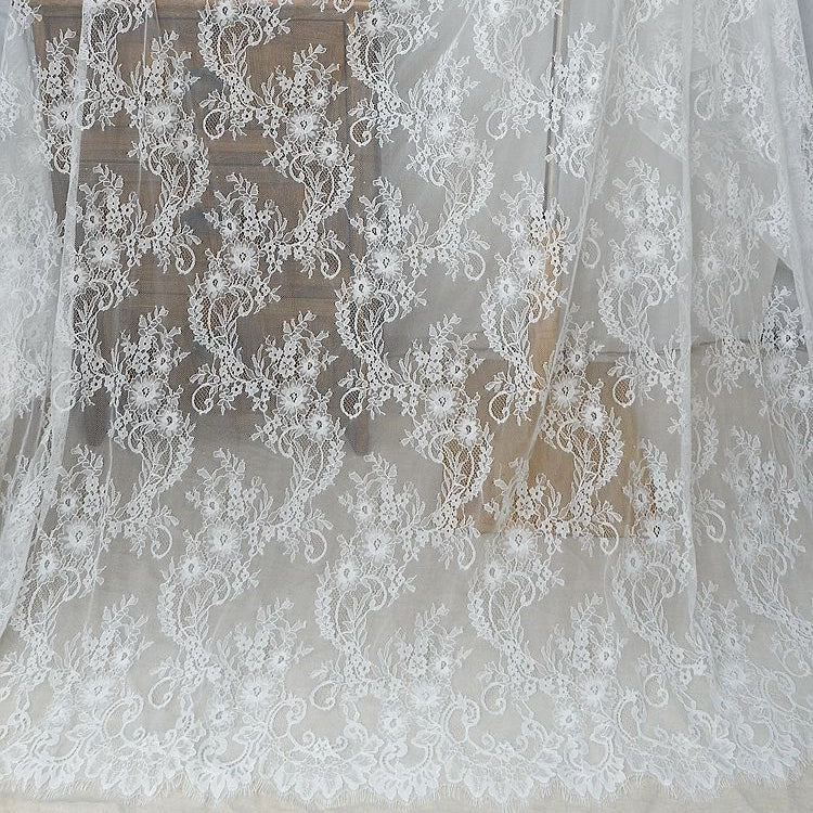 French Chantilly Lace Width 150cm CHL0002-Lace Fabric Shop