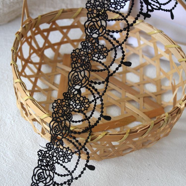 Butterfly Rose Love Lace Trim Width 2-5 cm LT0362-Lace Fabric Shop