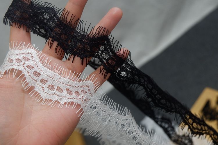 Narrow Wave Lace Trim Width 3-5 cm LT0274-Lace Fabric Shop