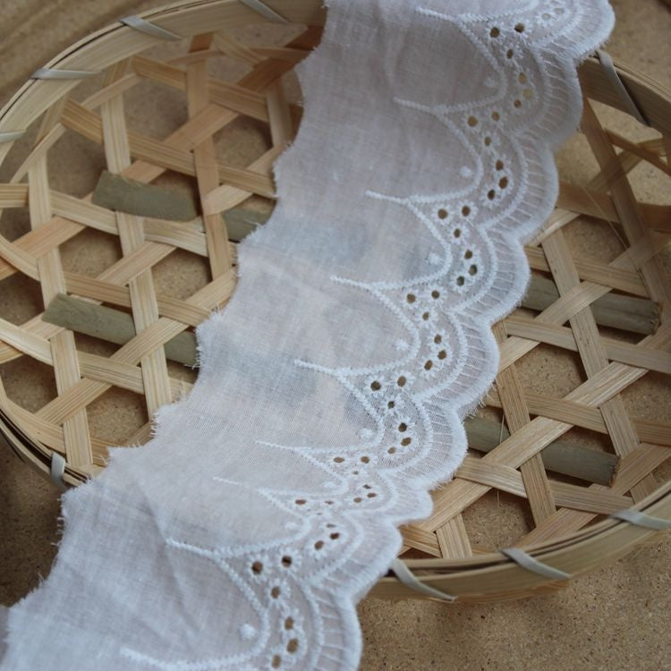 Embroidery Eyelet Lace Fabric Width 5-7 cm EF0079