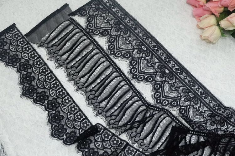 Lace Trims Fabric Width 11-14 cm LT0125-Lace Fabric Shop