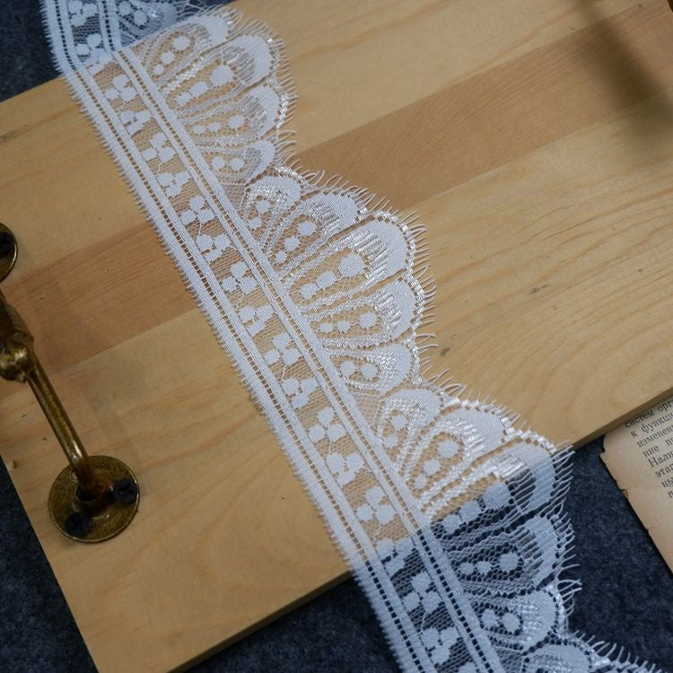 Gloss French Lace Trim Width 7-19 cm LT0023-Lace Fabric Shop